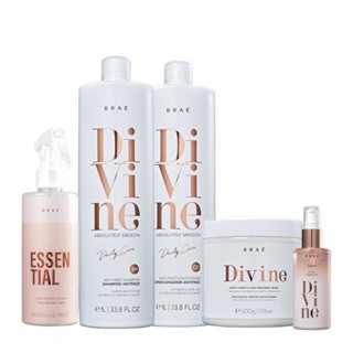 Brae Divine Shampoo+Condicionador 1L+Mascara 500g+Essential 260ml+Serum 60ml em Oferta na Shopee