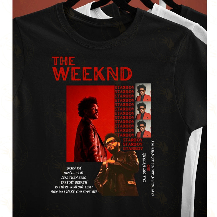 Camiseta Unissex Oversized Plus Size Feminina Masculina The Weeknd Dawn FM Música Estilosa Algodão Unissex