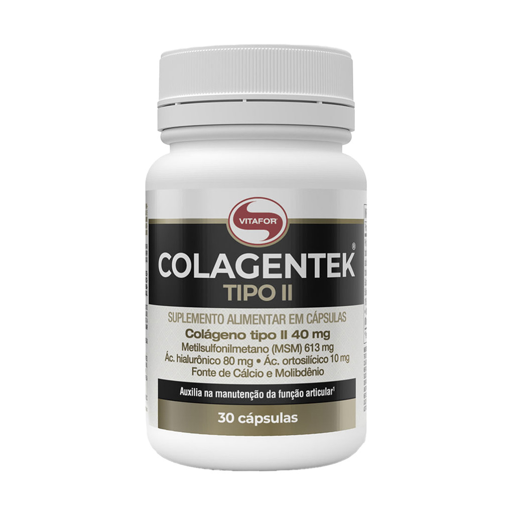 Colágeno Tipo II Colagentek Vitafor 30 Cápsula em Oferta na Shopee