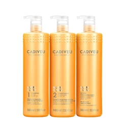 Kit Cadiveu Professional Nutri Glow Shampoo Condicionador Máscara Litro (3 produtos)