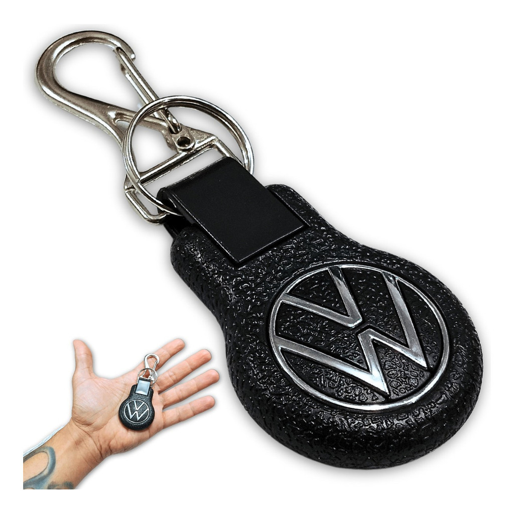 Chaveiro Volkswagen Carro Mosquetão Relevo Up Gol Saveiro Fu