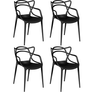 Kit 4 Cadeiras de Jantar Allegra Prática Empilhável em Oferta na Shopee