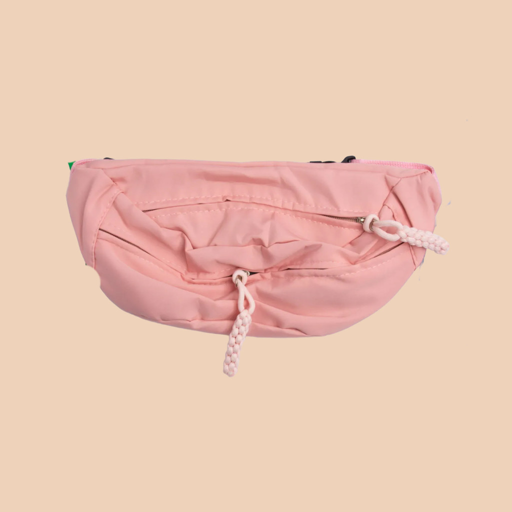 Pochete Tecido Nylon Coral  - Rosa