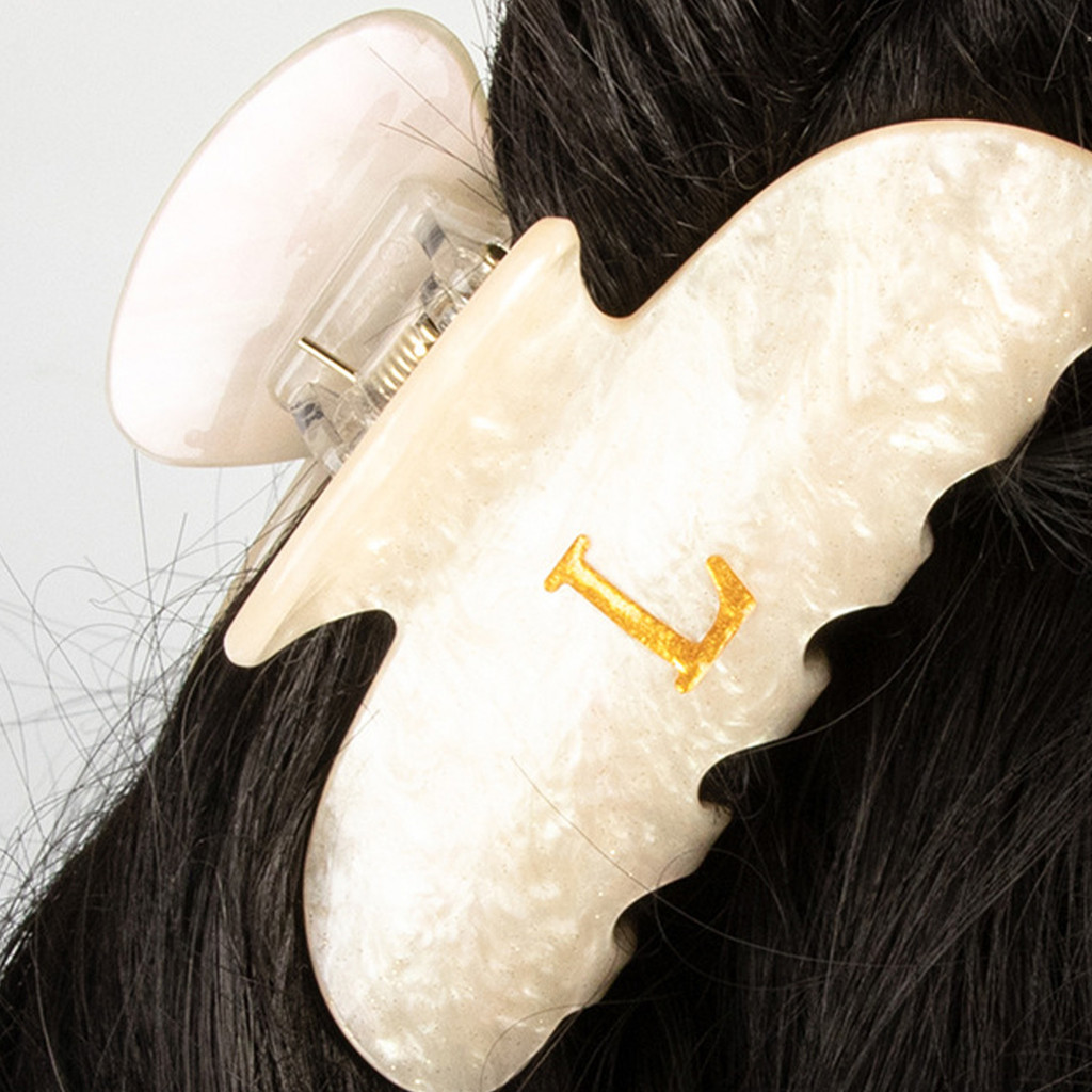 Grampos De Cabelo Com Letras Acrílicas Para Mulheres , Fixação Forte E Antiderrapante , Férias , Adequados Cabelos Gross