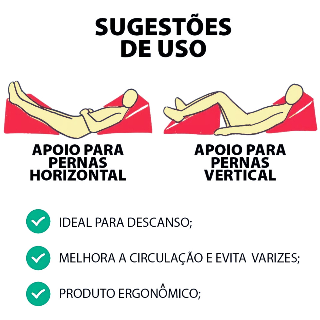 Travesseiro Encosto Triangular Repouso Leitura Encosto Anatômico Pós Cirúrgico — foto 4