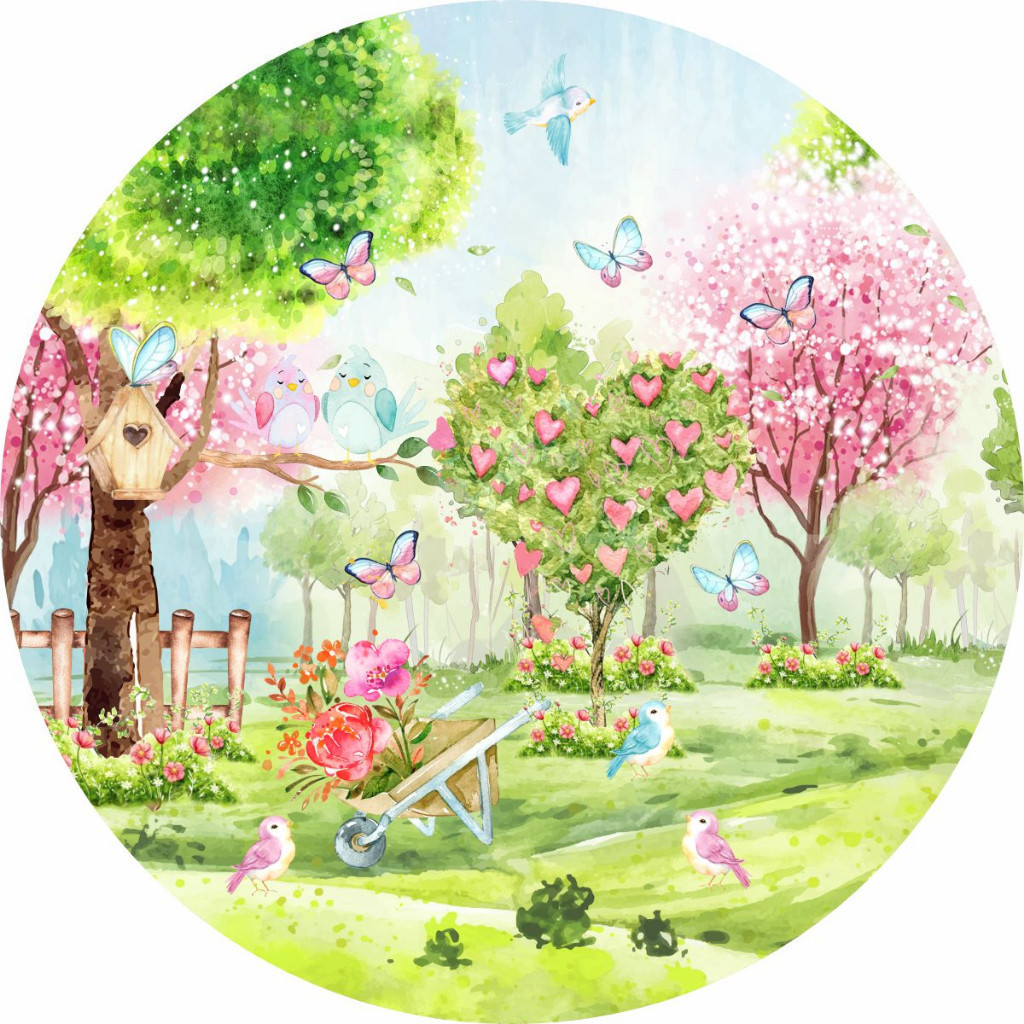 Painel 50X50 Jardim Redondo C/ elástico