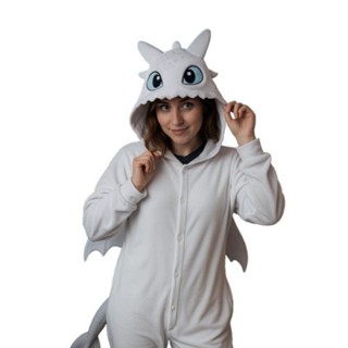Pijama Kigurumi Personagem Dragão Fúria Da Luz Adulto Feminino e Masculino em Oferta na Shopee