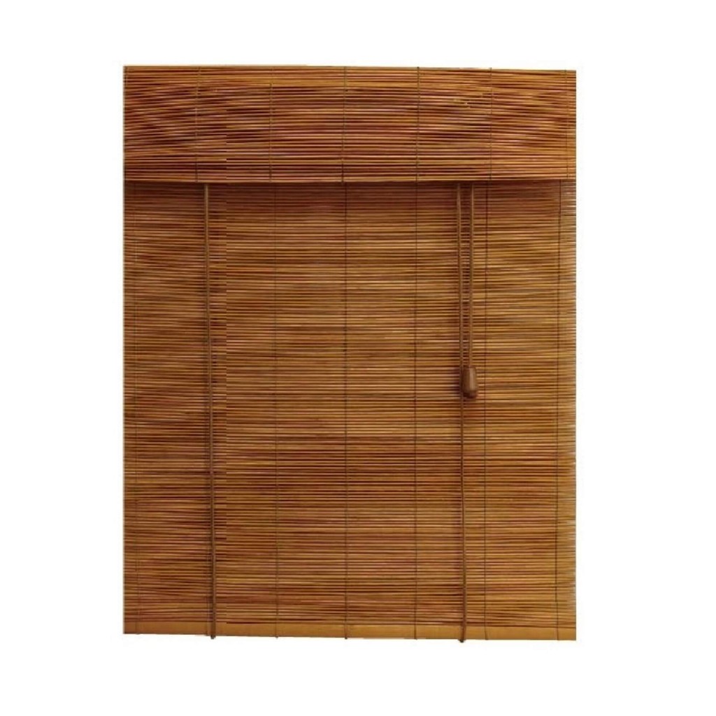 Persiana Rolo Bambu 140x160cm (LxA) cor Cedro Coleção Hanoy para Janela Conthey Evolux - N2303547 - Home & Living