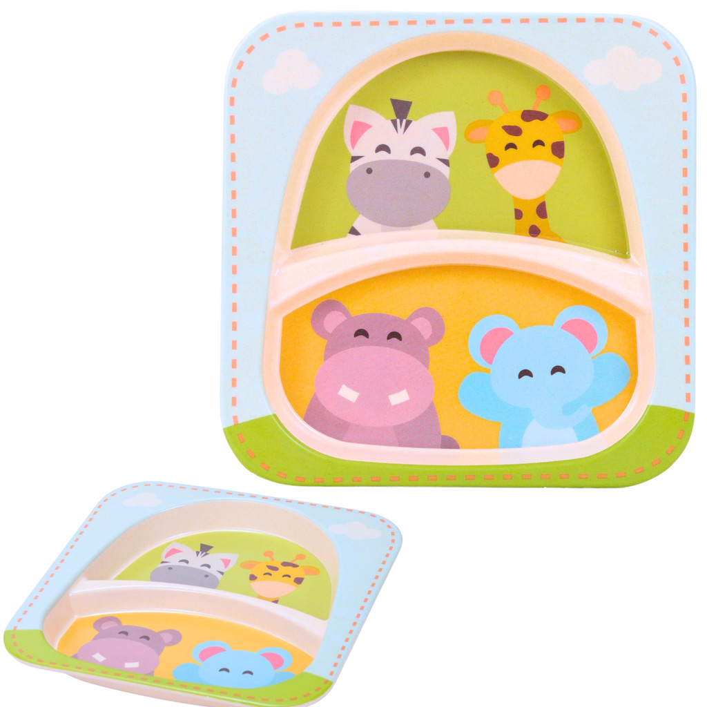 Prato p/Refeicao Inf Safari 8614 - Mimo Style - Mom & Baby