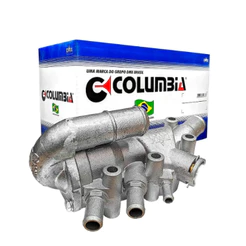 Carcaça Válvula Termostática COLUMBIA Ford Fiesta 1.0 1.6 8V ZETEC ROCAM Gasolina 2002 até 2008