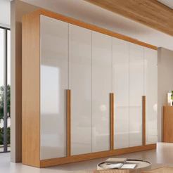 Guarda Roupa Casal 6 Portas em MDF Alvorada Bianchi