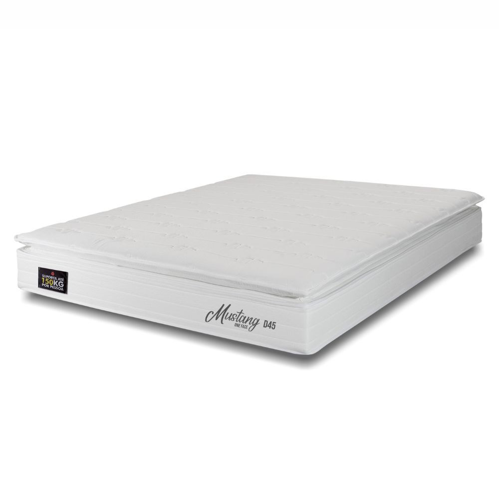 Colchão Casal Hellen Mustang One Face D45 1,38x1,88x0,30 em Oferta na Shopee