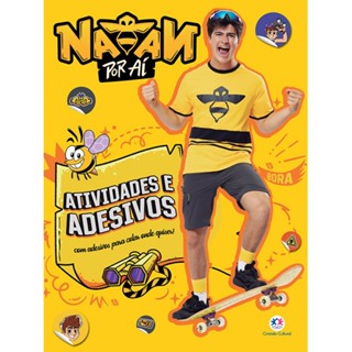 Livro Adesivos Natan por aí - Atividades e adesivos em Oferta na Shopee