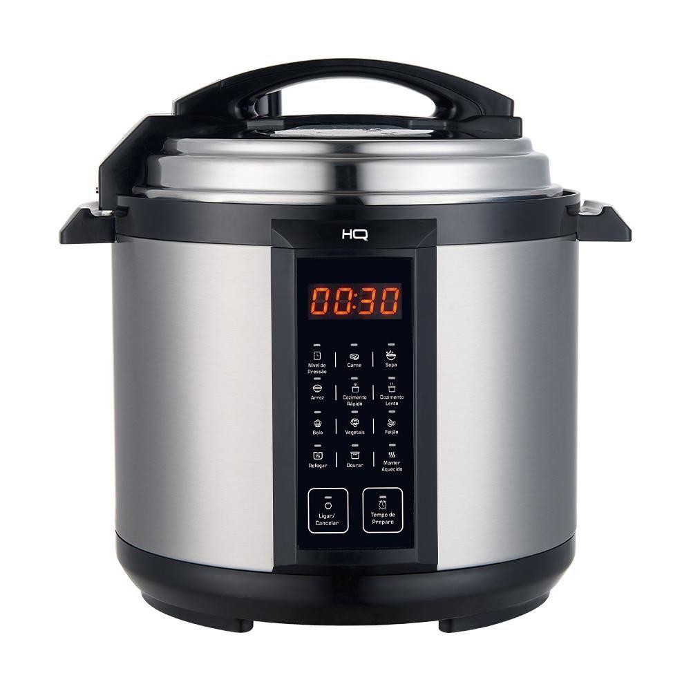 Panela De Pressão Elétrica Multifuncional Digital HQ 6L Inox HQ-Y6DI 220V em Oferta na Shopee