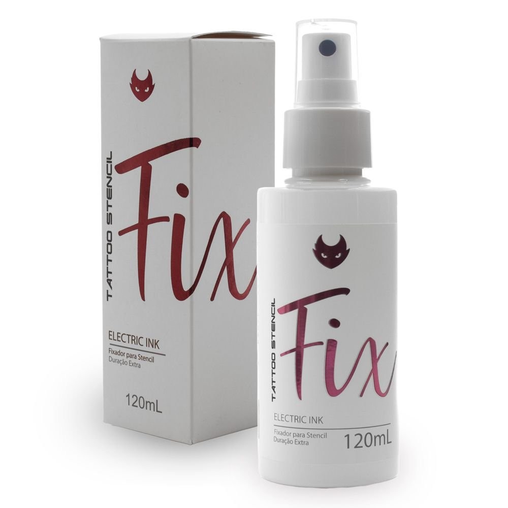 Fixador De Tatuagem Decalque Electric Ink para Tattoo Stencil Fix- 120ml