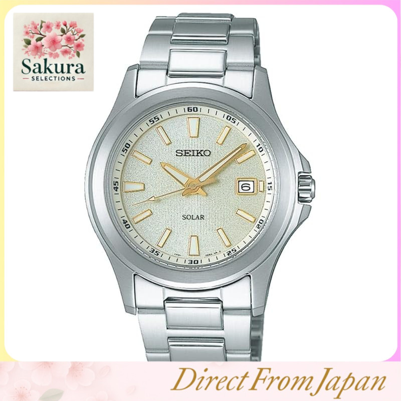 [Seiko] SEIKO Solar Quartz Watch SBPN069 Silver Champagne Men's [ Domestic Product]