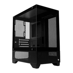 Gabinete Gamer Pichau Magpie 4B, Mini-Tower, Lateral de Vidro, Preto, PG-MAG4B-BK