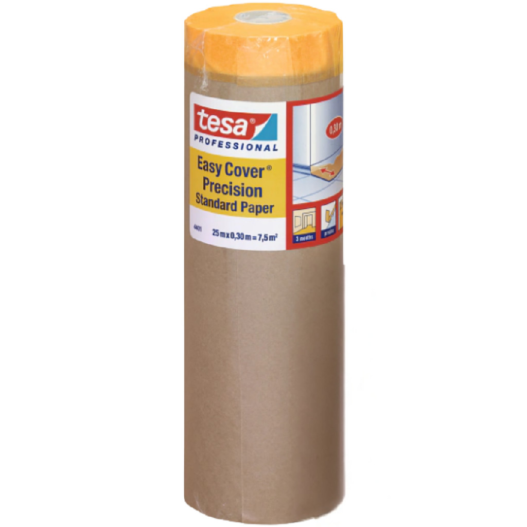 Salva Rodapé Easy Cover 25m X 30cm Pintura Máscara Fita Obra Proteção Tesa