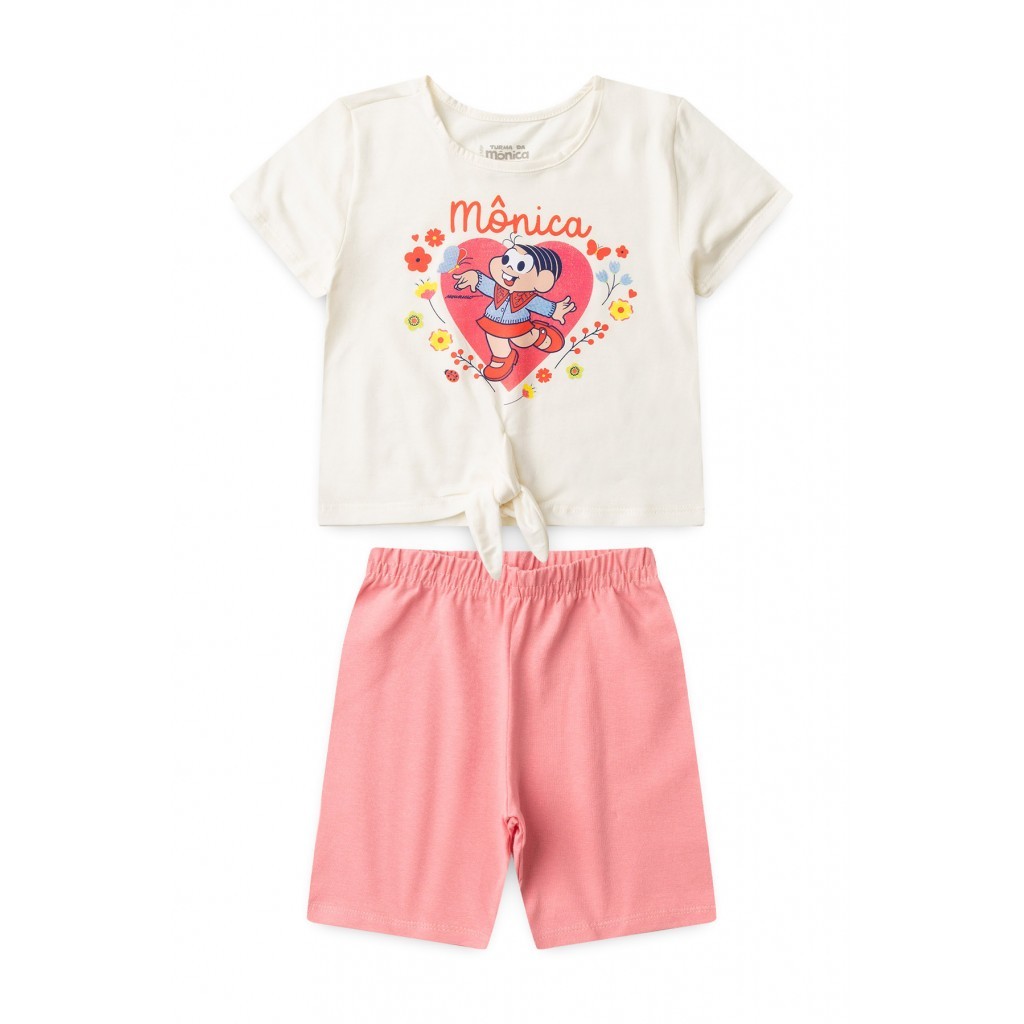 Conjunto Feminino Infantil Primavera Da Mônica - Turma da Mônica em Oferta na Shopee