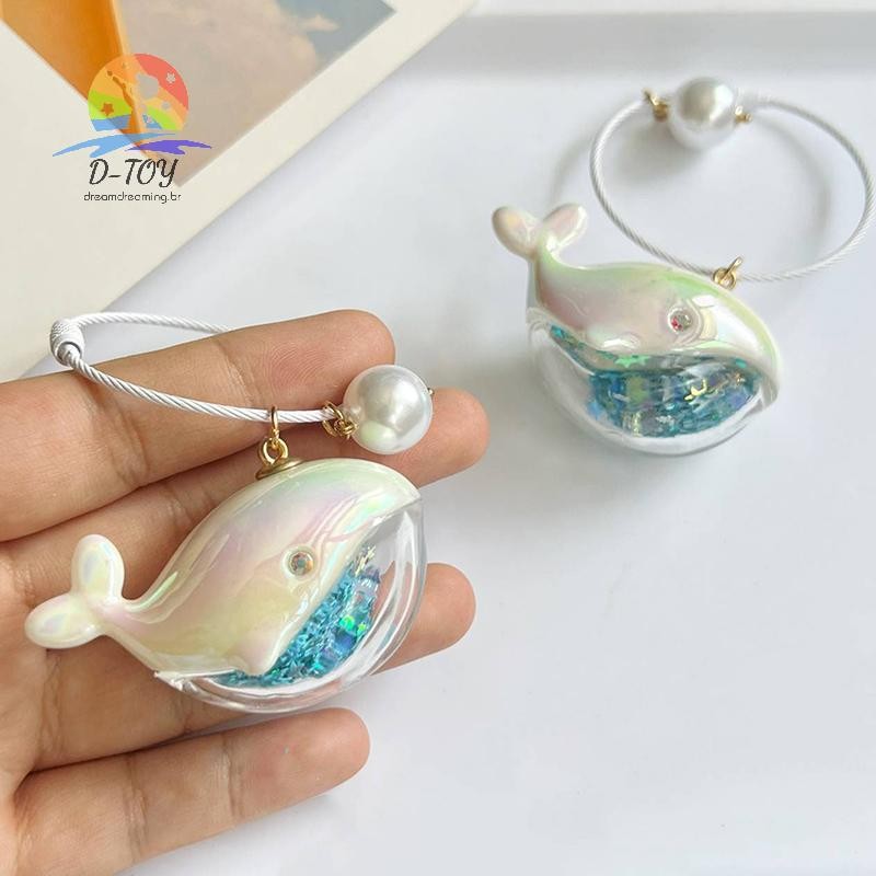 D-Bonito Baleia Golfinho Chaveiro Animal Marinho Boneca Acessórios De Carro Para Homens Mulheres Casal Bolsa Jóias .