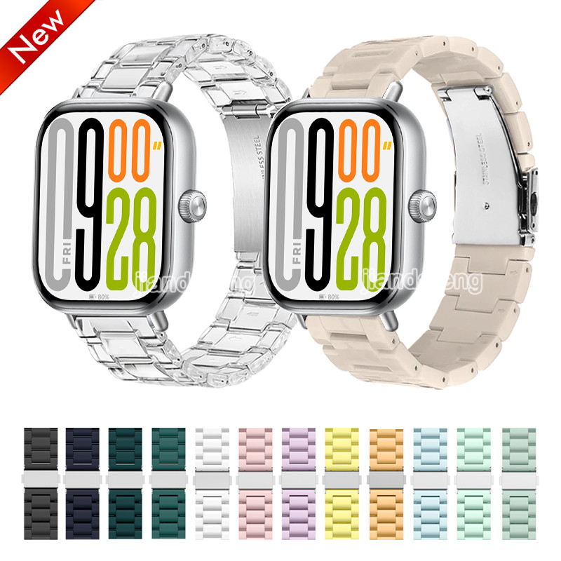 Moda Resina Banda Silicone Pulseira Transparente Para Redmi Relógio 6 5 4 Mi 9pro 8pro em Oferta na Shopee