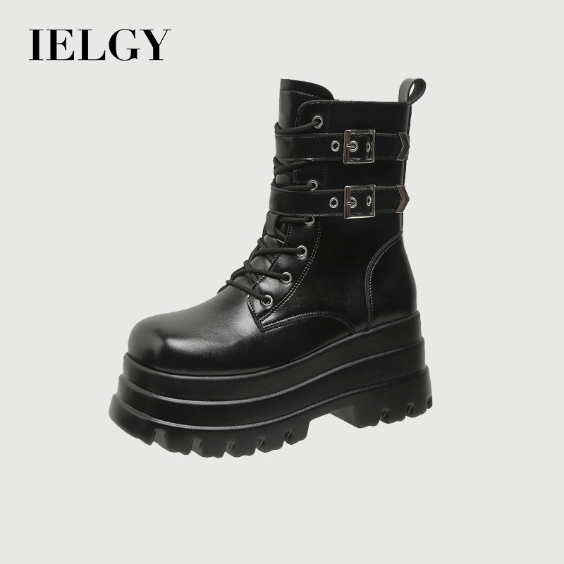 IELGY 2026 Sapatos Femininos Botas Comic Con Martin De Sola Grossa Únicas Cos Au