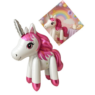 Balão Unicórnio Gigante Andador 104x102 Cm Festa E Decoração em Oferta na Shopee