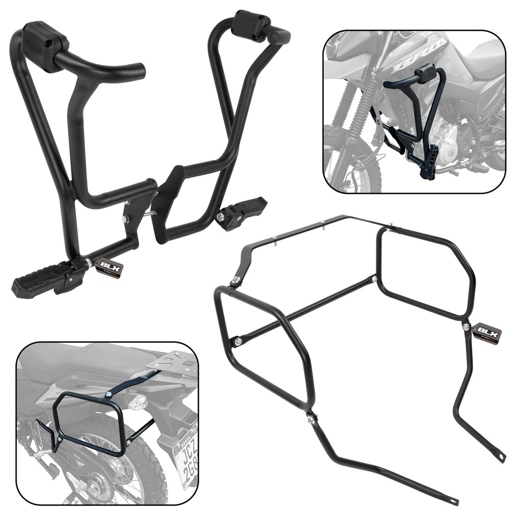 Kit Proteção Motor Carenagem + Afastador Alforge Bros 160 (2025...
