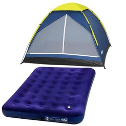 Barraca para Camping Iglu 4 Pessoas com Colchão Inflável Casal Inflador Mecânico MOR