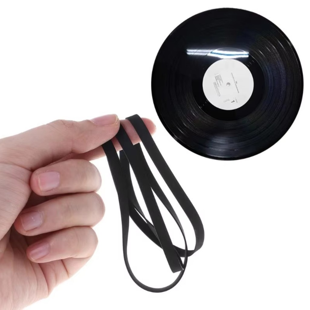 TOCA DISCO -VINIL-CORREIA -TRAÇÃO COM 20 CM DIAMETRO 30CM DOBRADA PARA KENWOOD TOCA DISCOS KP-3022