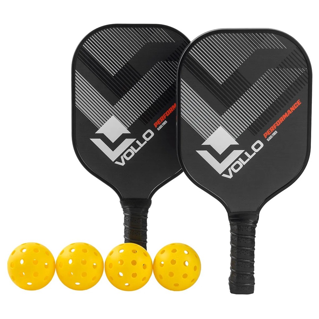 Kit Pickeball Vollo Performance 2 Raquetes E 4 Bolas