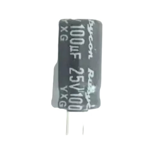 Capacitor Eletrolítico 100uf/25v - Kit Com 10 Unidades
