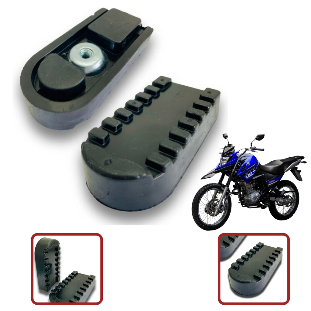 Borracha Estribo Pedaleira Xtz 125 Lander 250 Crosser 150 em Oferta na Shopee