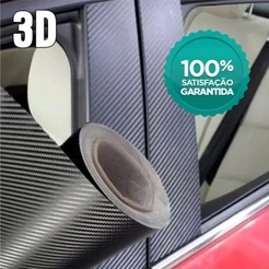 Adesivo Vinil Tipo Fibra De Carbono 3D, 3m 5m 10m A Prova D’Água Envelopa Automotivo Design Carro 99P
