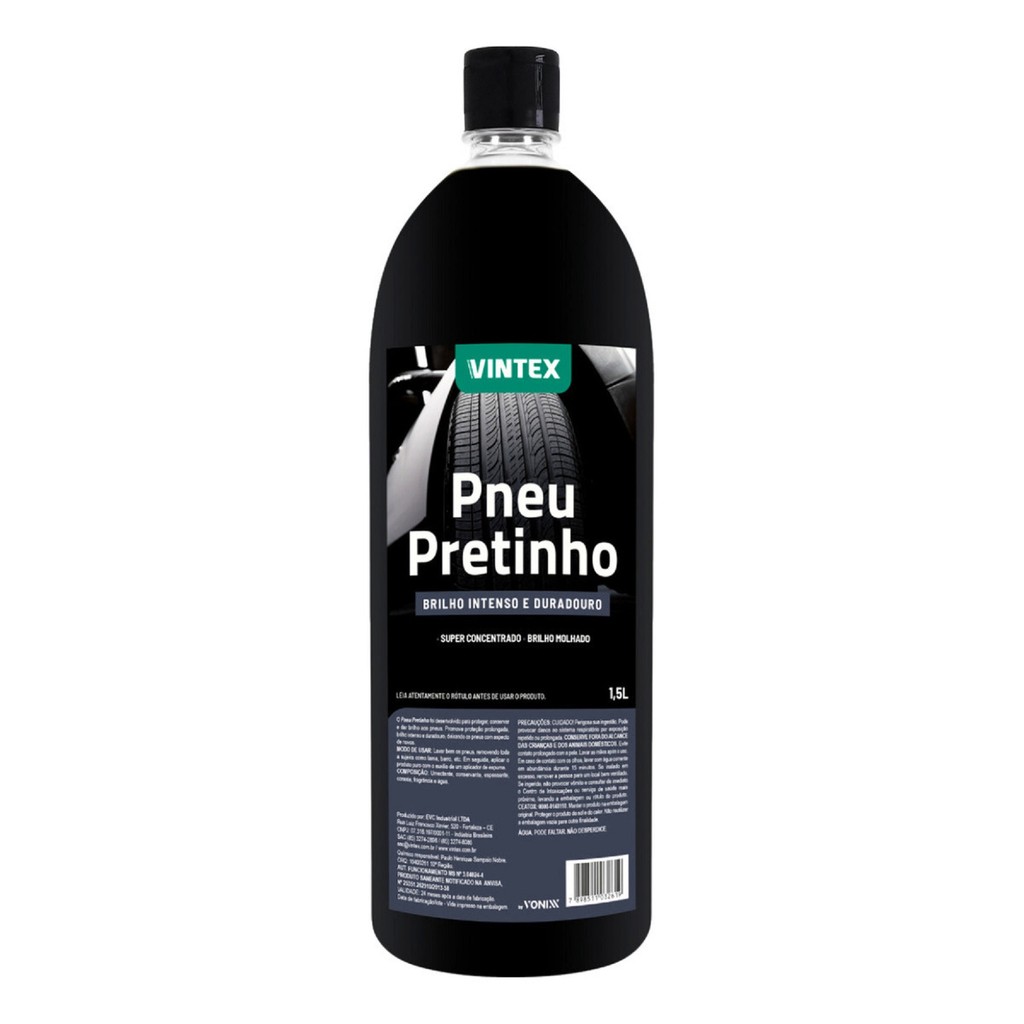 Pneu Pretinho Brilho Intenso Abrilhantador Vonixx 1,5L em Oferta na Shopee
