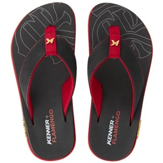 Chinelo Kenner Flamengo Kivah Masculino - Preto e Vermelho em Oferta na Shopee
