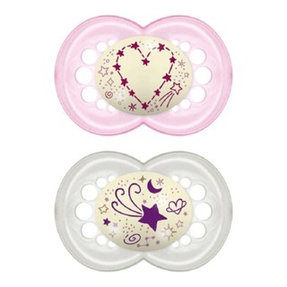 Kit 2 Chupetas Original Night & Day 6M+ Rosa - MAM em Oferta na Shopee