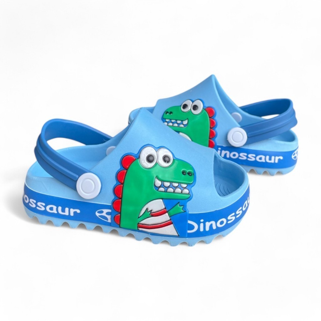 Sandália Babuche Croc Infantil Baby Bebe Menino Dinossauro Masculino Criança Confortável Fofo Chinelo
