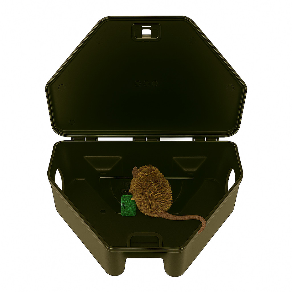 Porta Isca com Trava Resistente Para Uso Interno e Externo 1pç