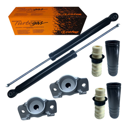 Par Amortecedor Traseiro Cofap + Kit Cobalt 2011 2012 2013 2014 2015 2016 2017 2018 2019 2020