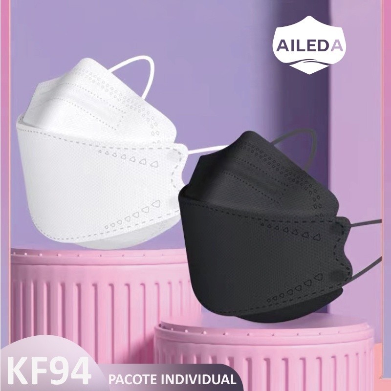 Máscara Descartável  Aileda KF94 3D ADULTO COM 10 UNIDADES em Oferta na Shopee