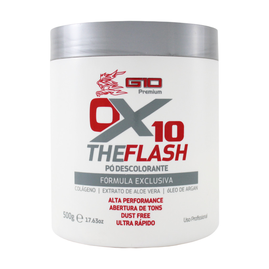PÓ DESCOLORANTE THE FLASH BRANCO 500G - G10 PREMIUM
