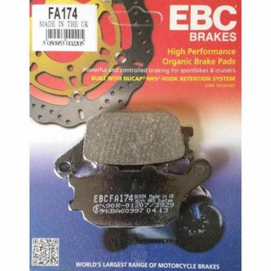 PASTILHA FREIO EBC FA174 CB 600 HORNET 04/07 S/ABS 08/15 C/ABS(T) CBR1