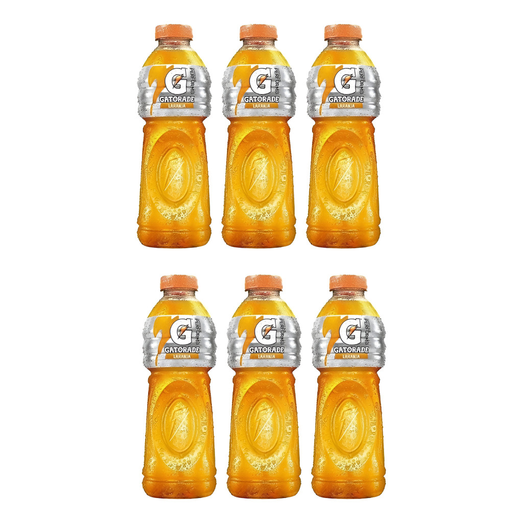 Kit C/6 Gatorade Isotônico Sabor Laranja - Garrafa Pet 500ml