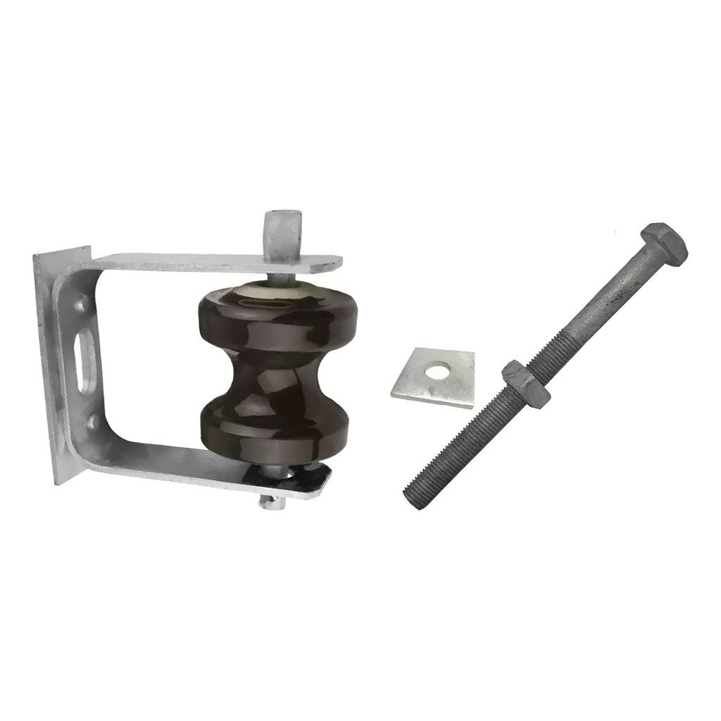 Conjunto Armação Isolador E Parafuso Roldana Porcelana Poste em Oferta na Shopee