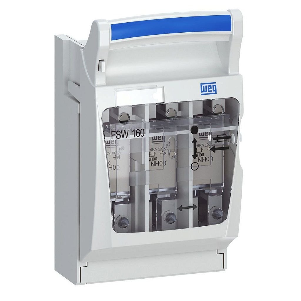 Chave Seccionadora Saca Fusível FSW 160A 3 Polos NH00 Weg