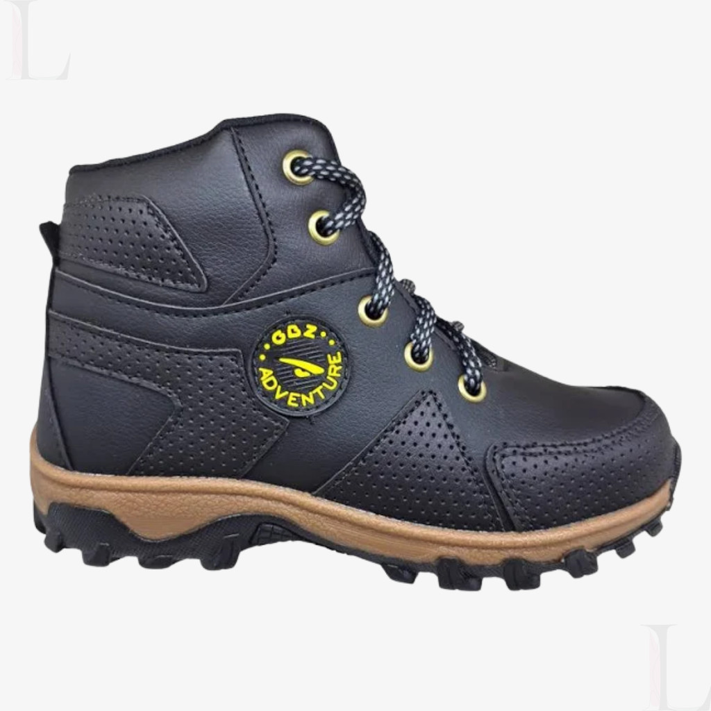 Bota Infantil MASCULINA Adventure Gibizinho Preta