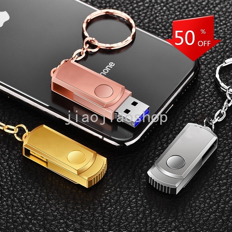 Pendrive USB 2.0 2TB De Alta Velocidade Metálico À Prova D'água