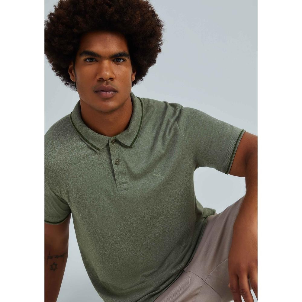 Camisa Polo Básica Masculina Em Malha Texturizada - Men Clothes