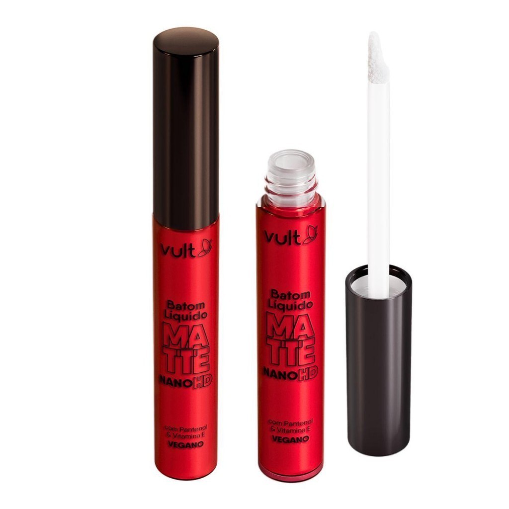 BATOM LÍQUIDO VULT MATTE REAL COLOR VERMELHO RUBI 5ML